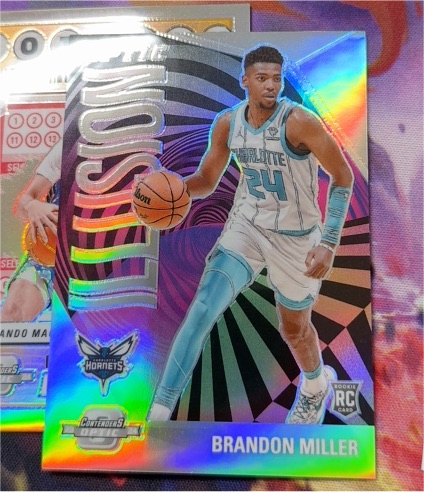 2023-24 Panini Contenders Optic Illusion #1 Brandon Miller — front