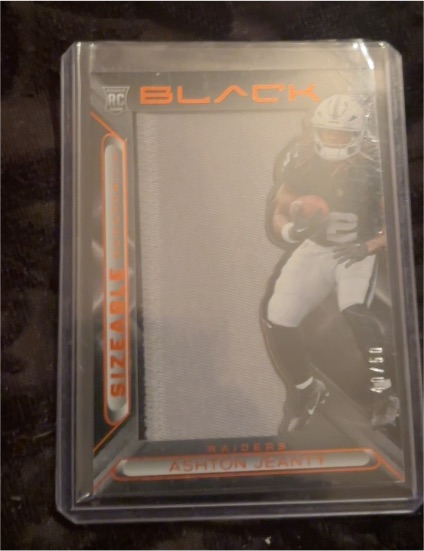 2025 Panini Black Sizeable Memorabilia Ashton Jeanty #SIZ-AJY — front