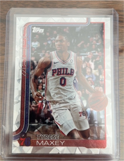 2025-26 Topps #21 Tyrese Maxey — front