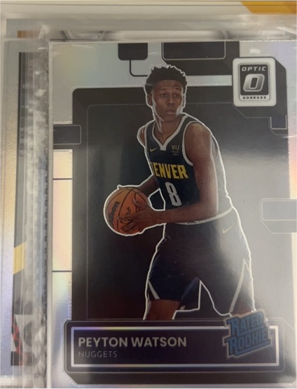 2022-23 Donruss Optic #223 Peyton Watson — front