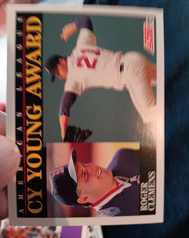 1992 Score #790 Roger Clemens — front