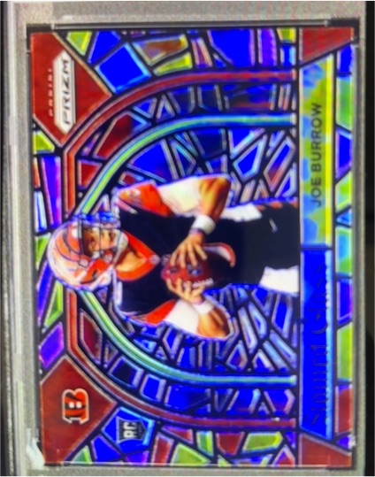2020 Panini Prizm Stained Glass #373 Joe Burrow Rookie Card — front