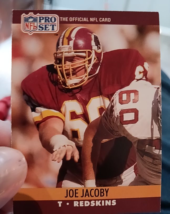 1990 Pro Set #664 Joe Jacoby Washington Redskins — front