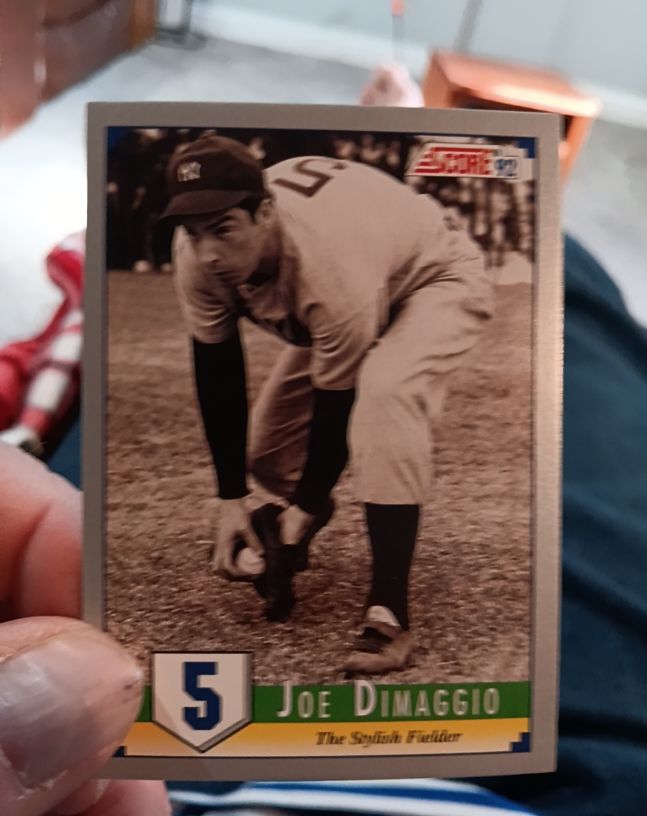 1992 Score #5 Joe DiMaggio — front