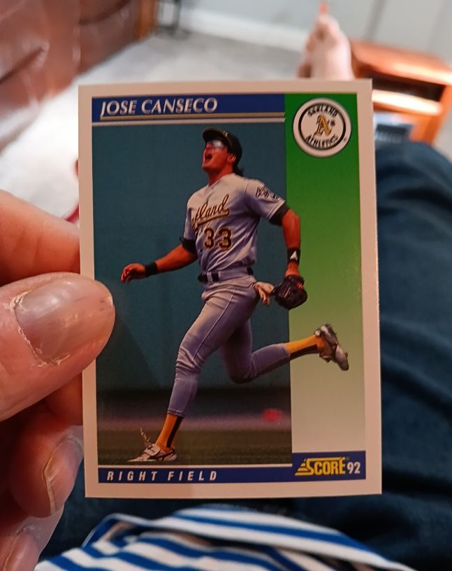 1992 Score #500 Jose Canseco — front