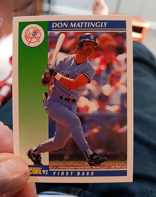 1992 Score #23 Don Mattingly — front