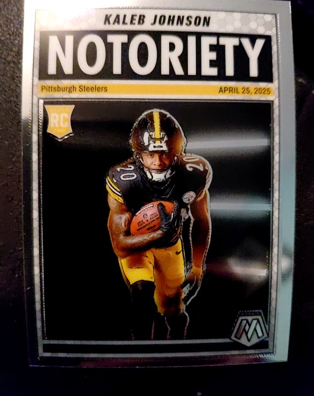 2025 Panini Mosaic #22 Kaleb Johnson Notoriety — front