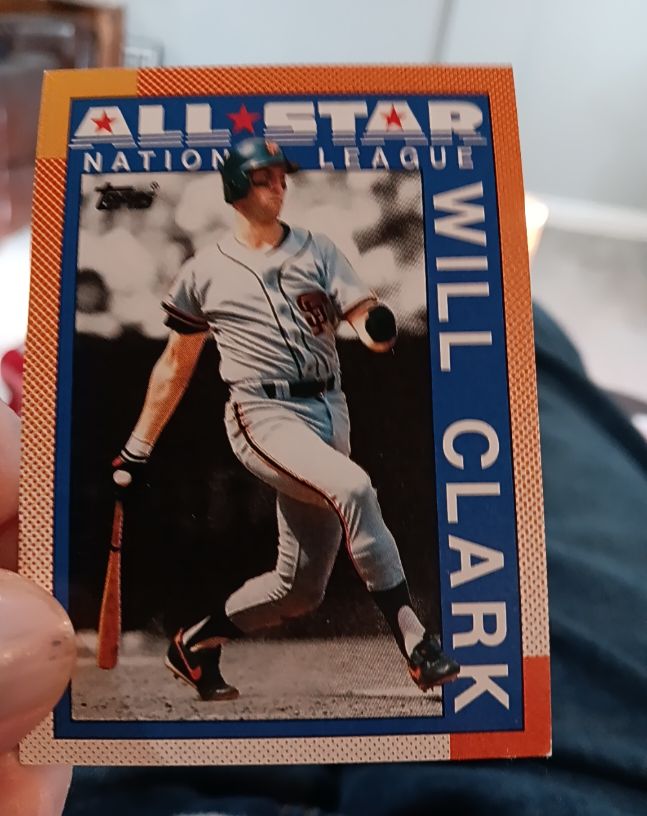 1990 Topps #397 Will Clark — front