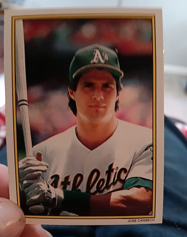 1989 Topps #12 Jose Canseco — front
