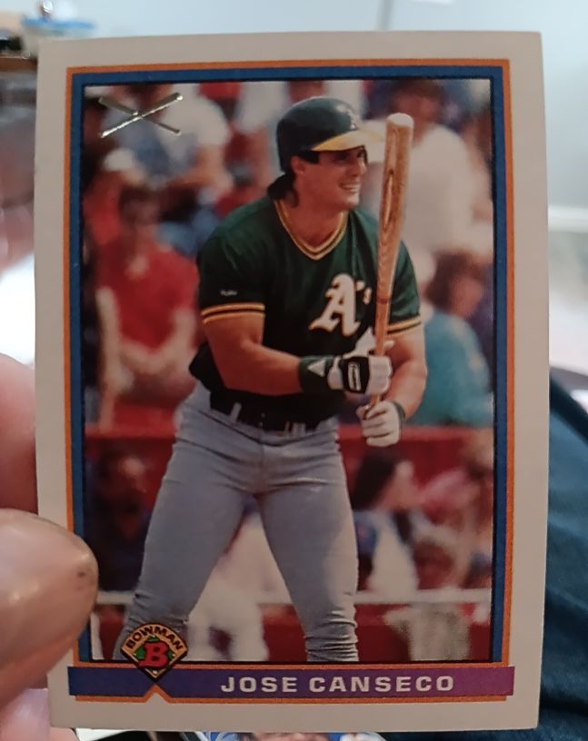 1991 Bowman #X Jose Canseco — front