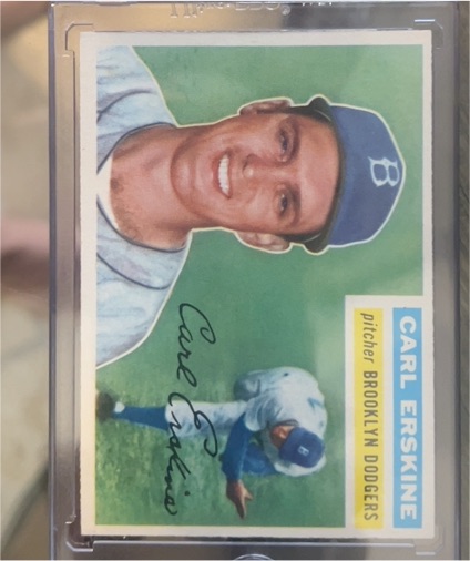 1956 Topps #233 Carl Erskine — front