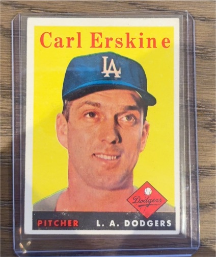 1958 Topps #258 Carl Erskine — front