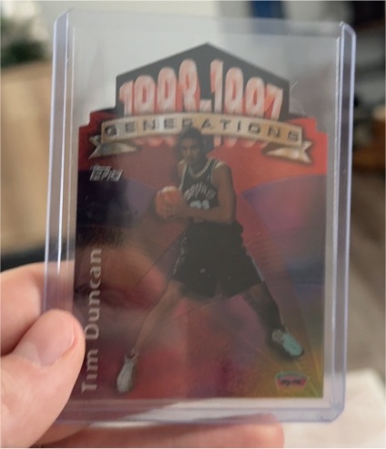 1997-98 Topps Generations #G28 Tim Duncan — front