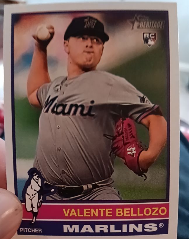 2025 Topps Heritage #216 Valente Bellozo — front