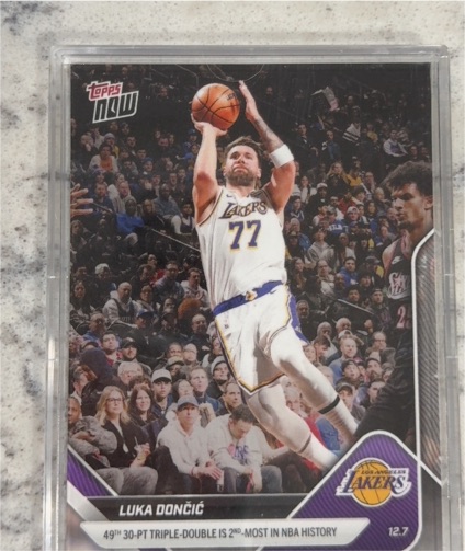 2025-26 Topps Now #77 Luka Dončić — front