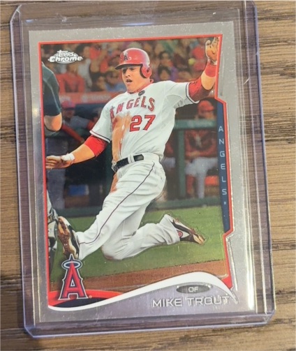 2014 Topps Chrome #1 Mike Trout — front