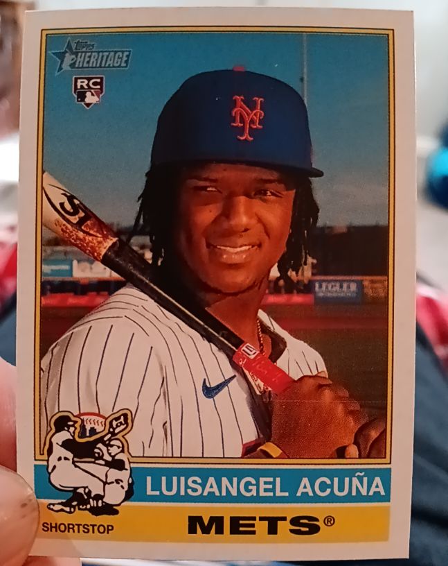 2025 Topps Heritage #274 Luisangel Acuña — front