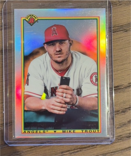 2020 Bowman Chrome '90 Bowman #90B-MT Mike Trout — front