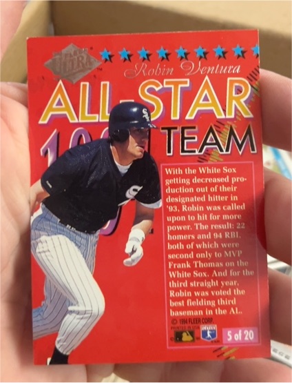 1994 Fleer Ultra All-Star Team #5 Robin Ventura — front