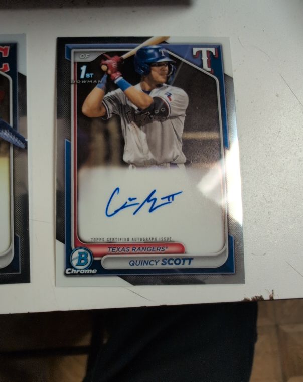 2024 Bowman Chrome #CPA-QS Quincy Scott — front