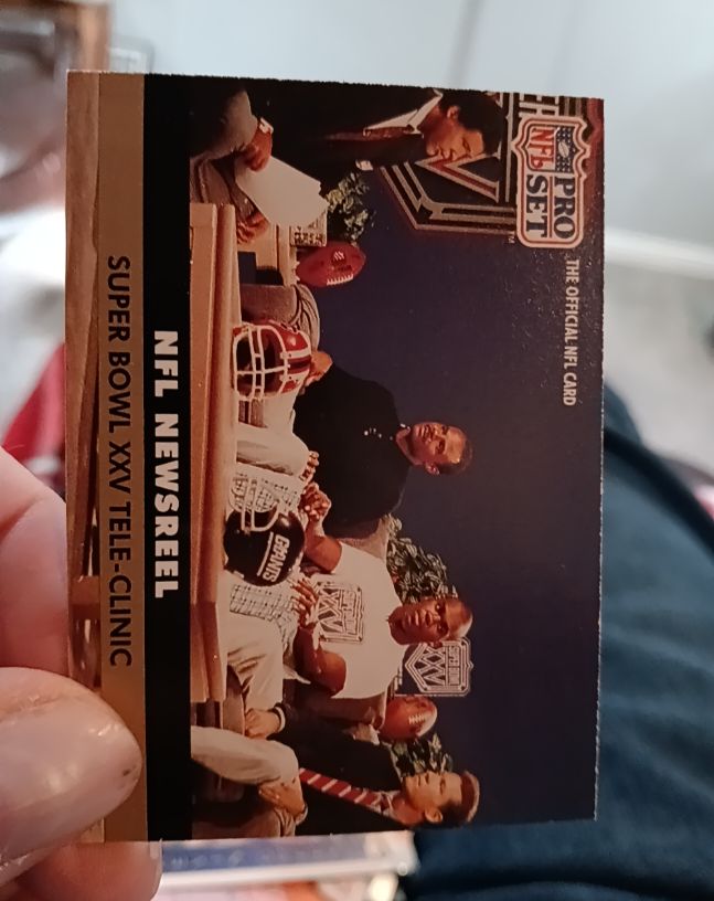 1991 Pro Set #349 Super Bowl XXV Tele-Clinic — front
