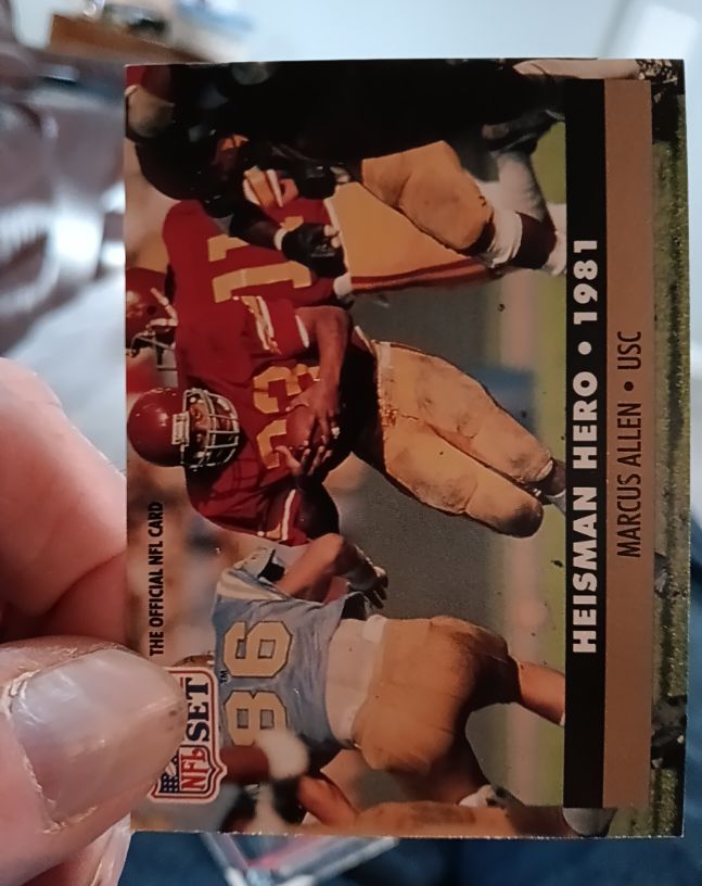 1991 Pro Set #45 Marcus Allen — front