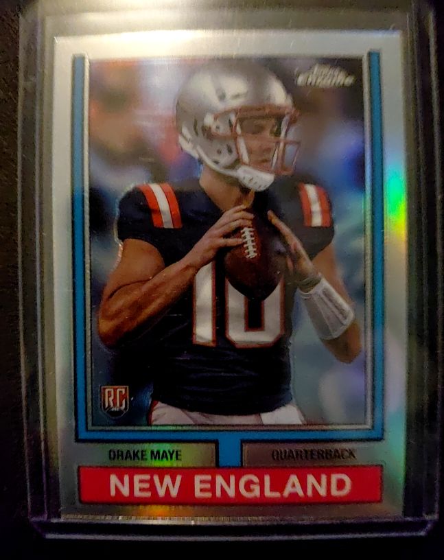 2024 Topps Chrome - 1974 Topps Football Drake Maye #74TF-3 — front