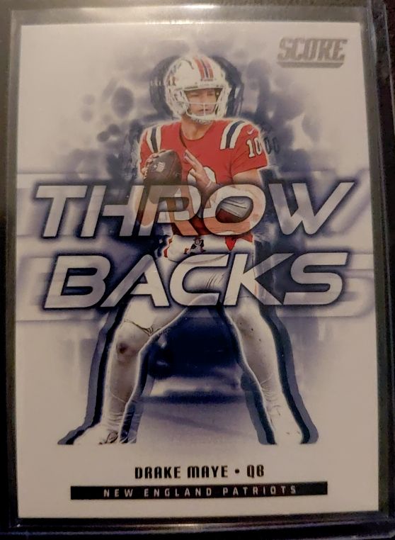 2025 Panini Score #3 Drake Maye Throwbacks — front