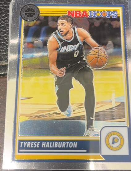 2023-24 Panini NBA Hoops Premium Stock #201 Tyrese Haliburton — front