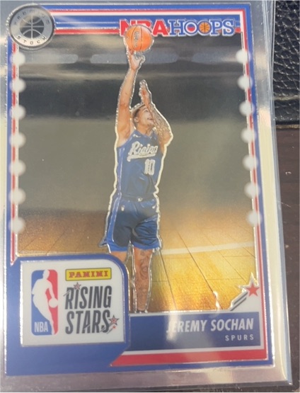 2023-24 Panini NBA Hoops Premium Stock #296 Jeremy Sochan — front