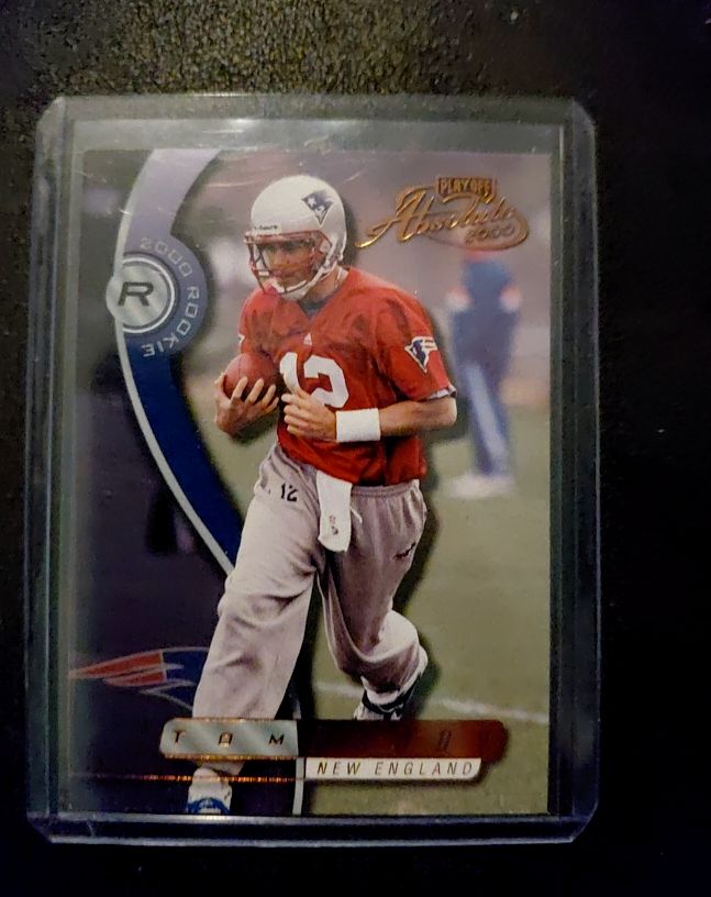 2000 Playoff Absolute #195 Tom Brady Rookie Card — front