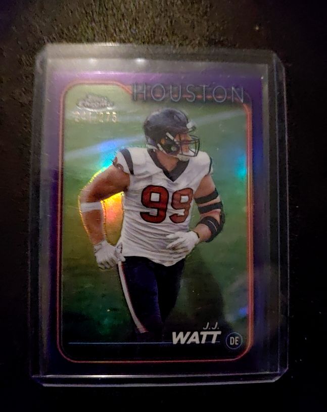 2024 Topps Chrome #82 J.J. Watt — front