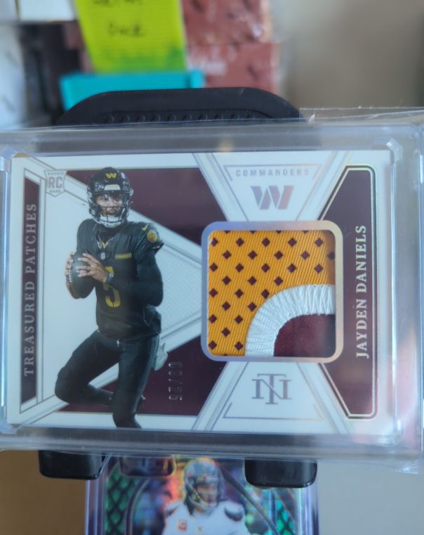 2024 Panini National Treasures Treasured Patches #? Jayden Daniels — front