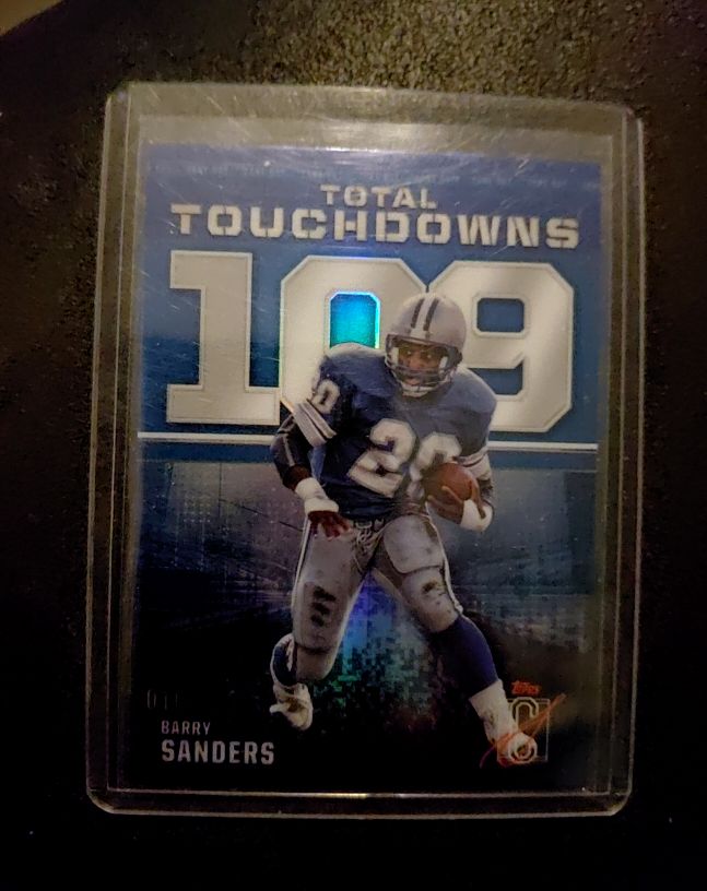 2024 Topps Signature Class #ZO-13 Barry Sanders Total Touchdowns — front