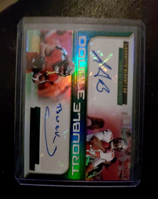 2021 Panini Score Double Trouble Wes Chandler/Ladd McConkey — front