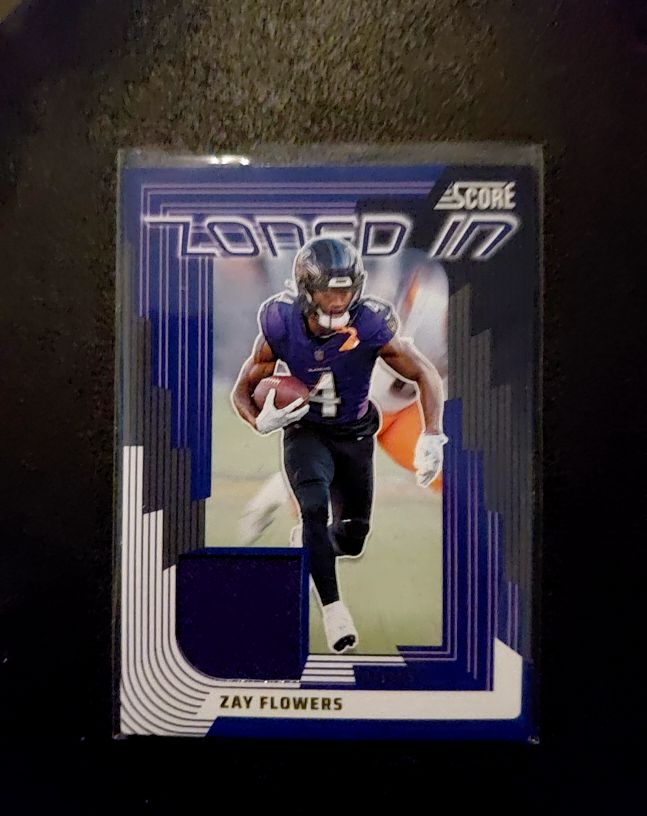 2025 Panini Score Zoned In #ZON-47 Zay Flowers — front