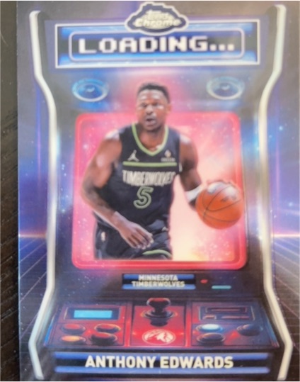 2025-26 Topps Chrome Loading #LD-3 Anthony Edwards — front