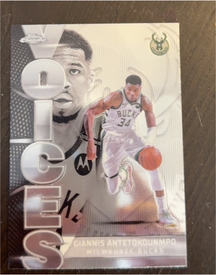 2025-26 Topps Chrome #VS-2 Giannis Antetokounmpo Voices Insert — front