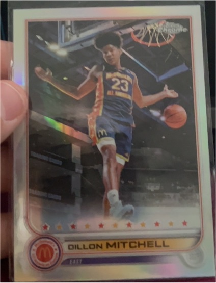 2022 Topps Chrome McDonald's All American #5 Dillon Mitchell — front
