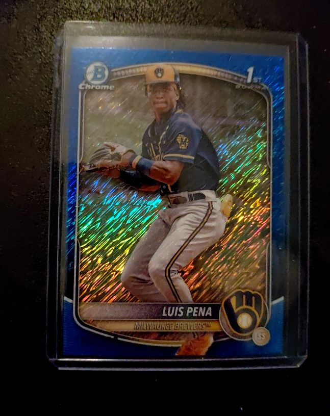 2025 Bowman Chrome #BCP-38 Luis Pena — front