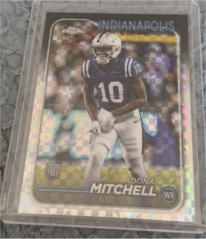2024 Topps Chrome #210 Adonai Mitchell — front