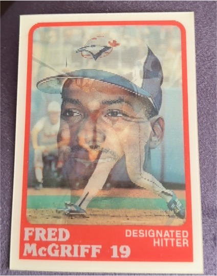 1987 Sportflics #19 Fred McGriff — front