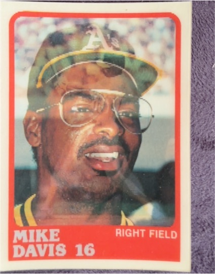 1988 Sportflics #16 Mike Davis — front