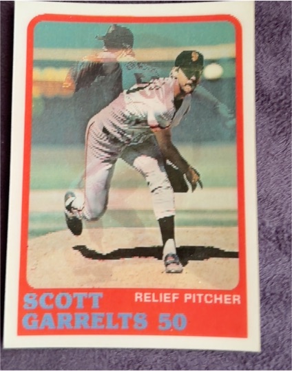 1988 Sportflics #50 Scott Garrelts — front