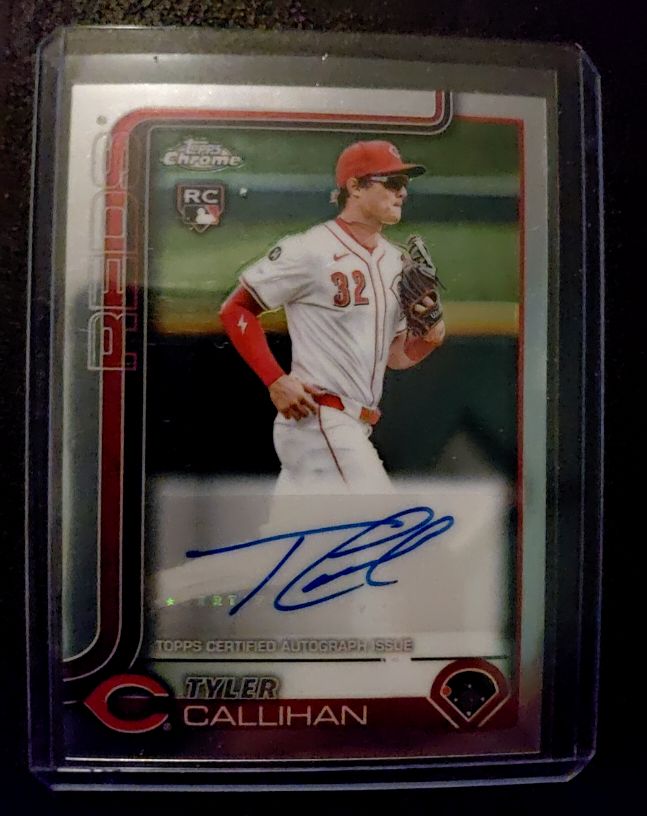 2025 Topps Chrome Update #AC-TC Tyler Callihan Rookie RC Auto — front