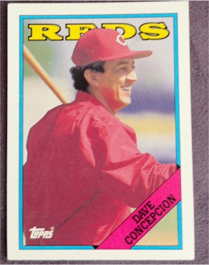 1988 Topps #422 Dave Concepcion — front