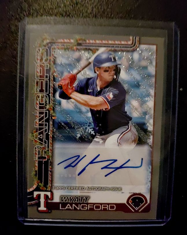 2025 Topps Holiday #PA-WL Wyatt Langford — front