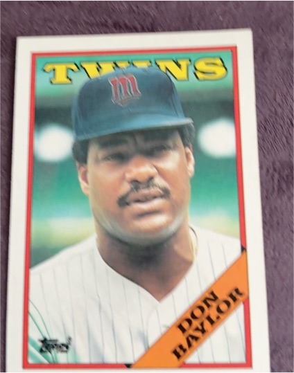 1988 Topps #545 Don Baylor — front
