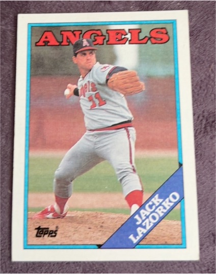 1988 Topps #601 Jack Lazorko — front