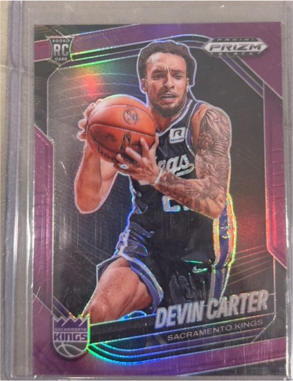 2024-25 Panini Prizm Black #144 Devin Carter — front